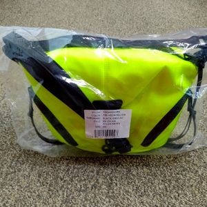 Rebecca Minkoff small nylon Julian crossbody neon yellow handbag